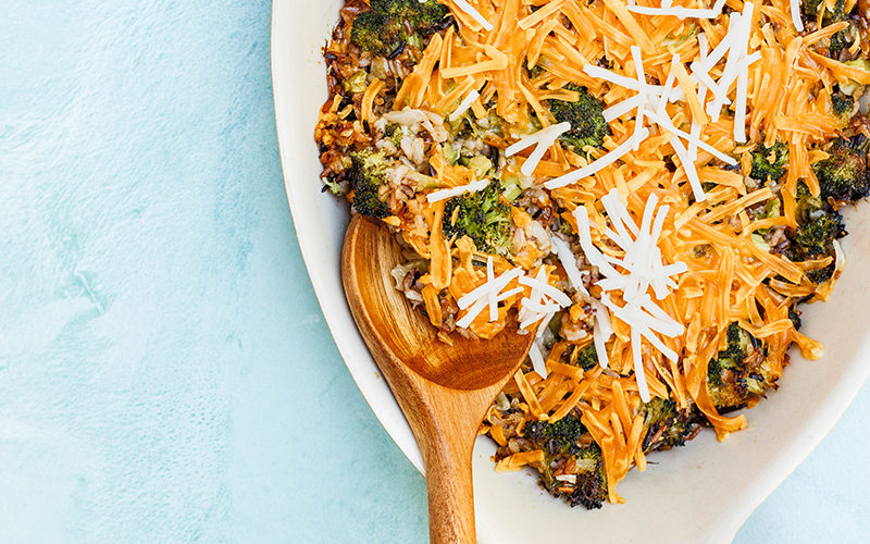 Wild Rice, Broccoli & Cheese Casserole Recipe